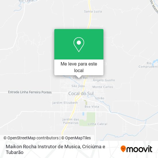 Maikon Rocha Instrutor de Musica mapa