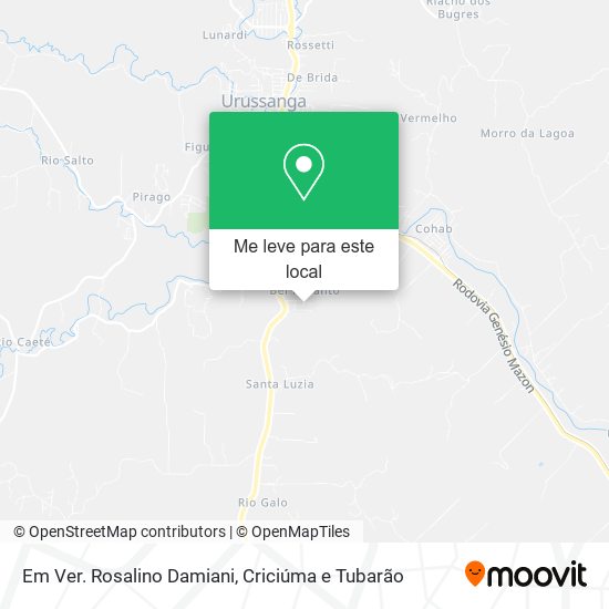 Em Ver. Rosalino Damiani mapa