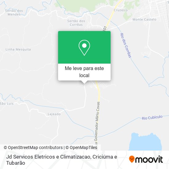 Jd Servicos Eletricos e Climatizacao mapa