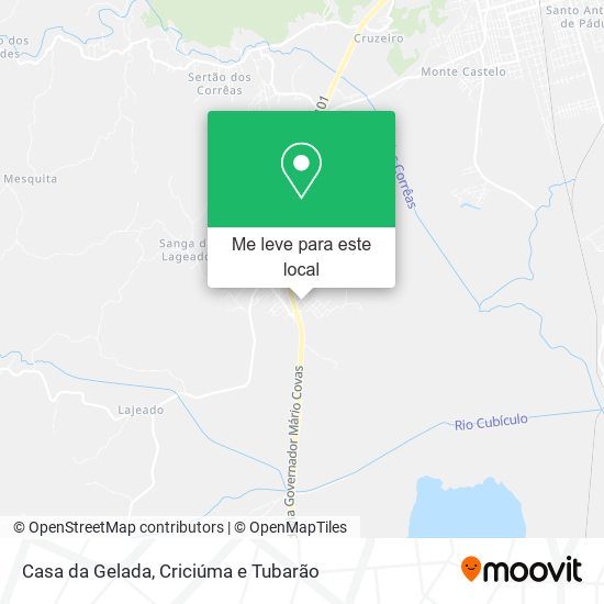 Casa da Gelada mapa