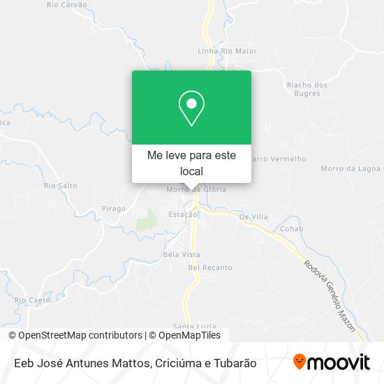 Eeb José Antunes Mattos mapa