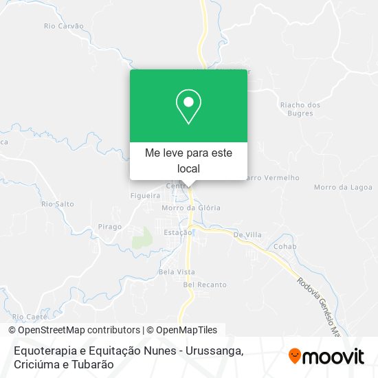 Equoterapia e Equitação Nunes - Urussanga mapa