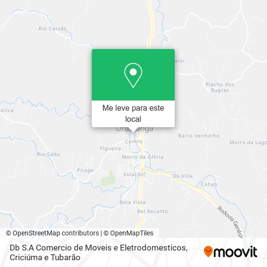 Db S.A Comercio de Moveis e Eletrodomesticos mapa