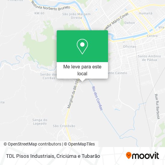 TDL Pisos Industriais mapa