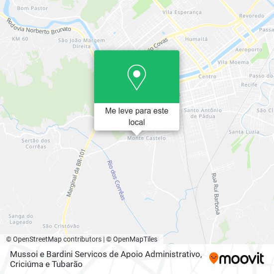 Mussoi e Bardini Servicos de Apoio Administrativo mapa