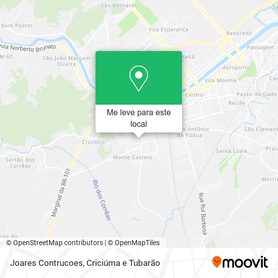 Joares Contrucoes mapa
