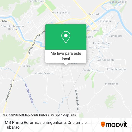 MB Prime Reformas e Engenharia mapa