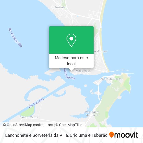 Lanchonete e Sorveteria da Villa mapa