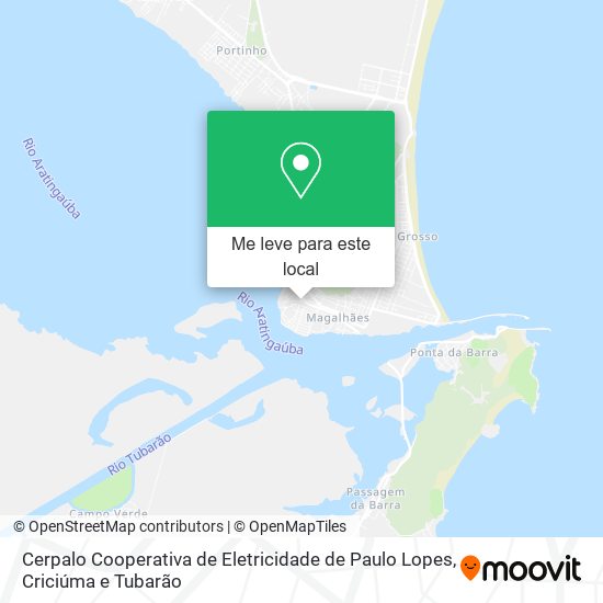Cerpalo Cooperativa de Eletricidade de Paulo Lopes mapa