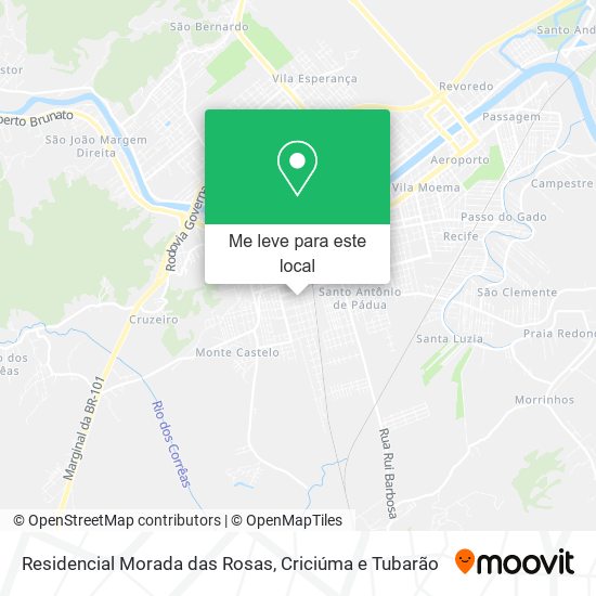 Residencial Morada das Rosas mapa
