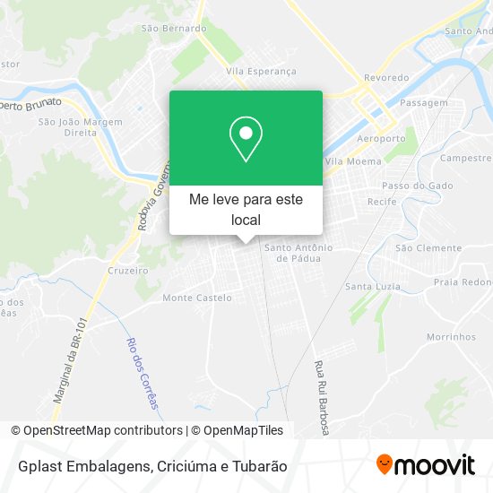 Gplast Embalagens mapa