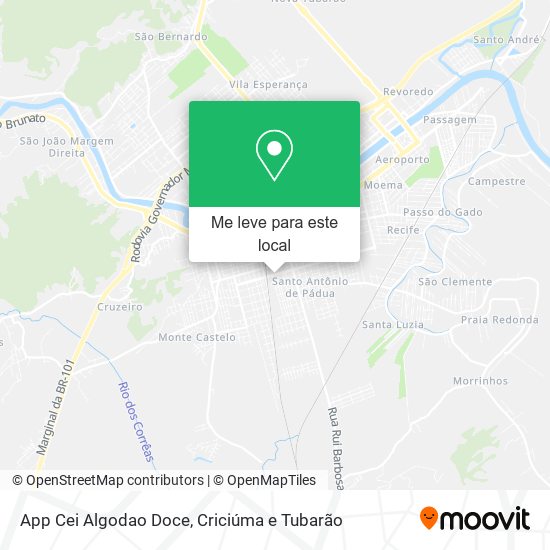 App Cei Algodao Doce mapa