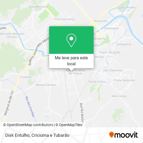 Disk Entulho mapa