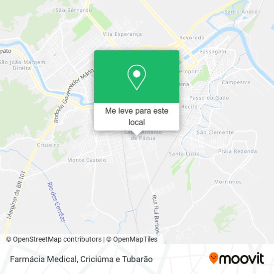 Farmácia Medical mapa