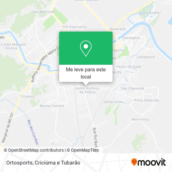 Ortosports mapa