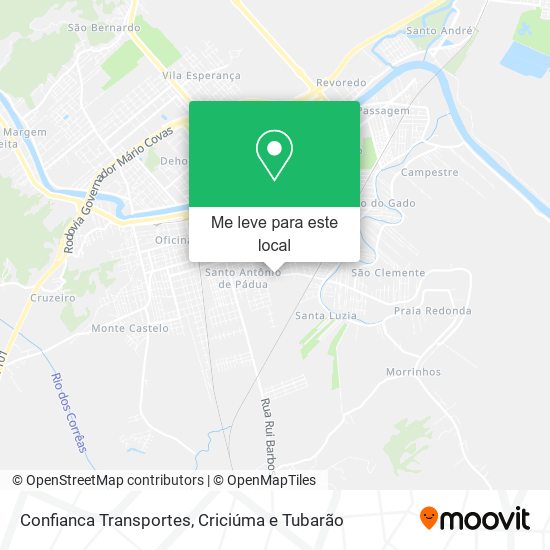 Confianca Transportes mapa