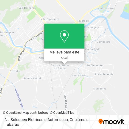 Ns Solucoes Eletricas e Automacao mapa