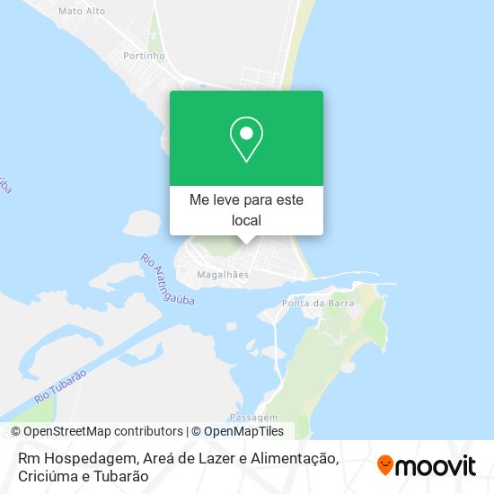 Rm Hospedagem, Areá de Lazer e Alimentação mapa