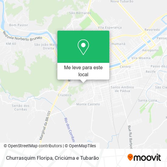 Churrasquim Floripa mapa