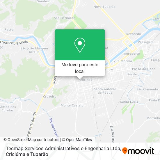 Tecmap Servicos Administrativos e Engenharia Ltda mapa