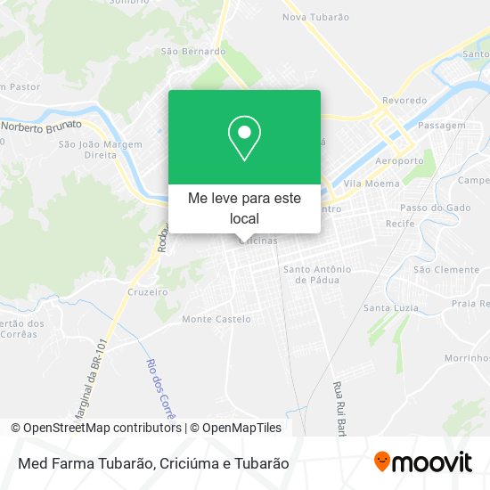 Med Farma Tubarão mapa