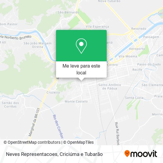 Neves Representacoes mapa