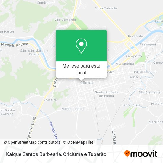 Kaique Santos Barbearia mapa
