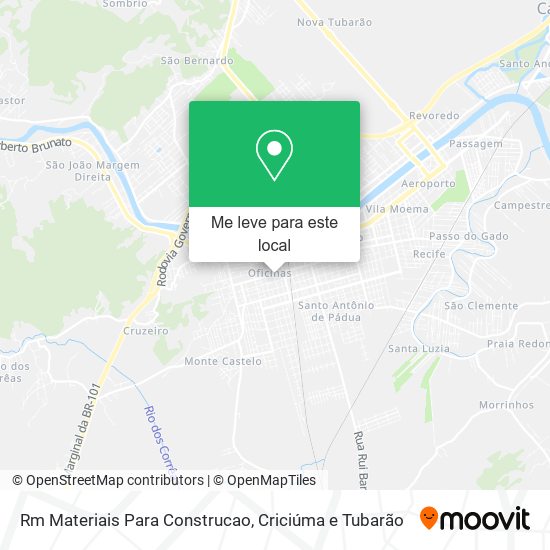 Rm Materiais Para Construcao mapa