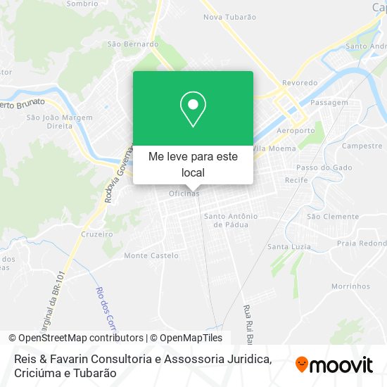 Reis & Favarin Consultoria e Assossoria Juridica mapa