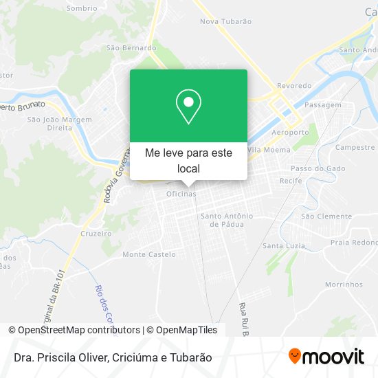 Dra. Priscila Oliver mapa