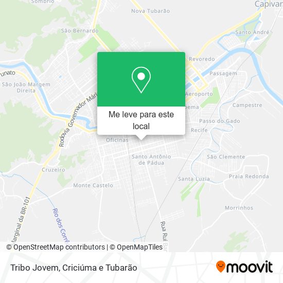 Tribo Jovem mapa