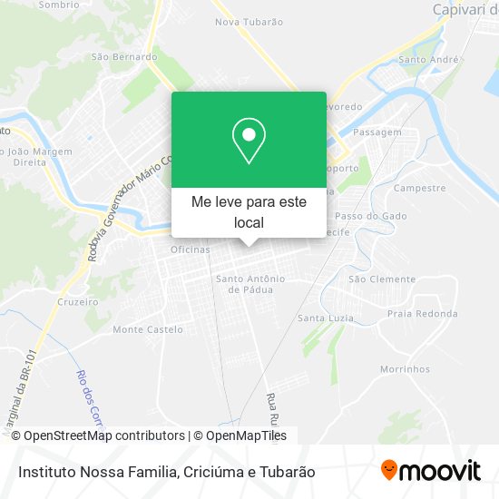 Instituto Nossa Familia mapa