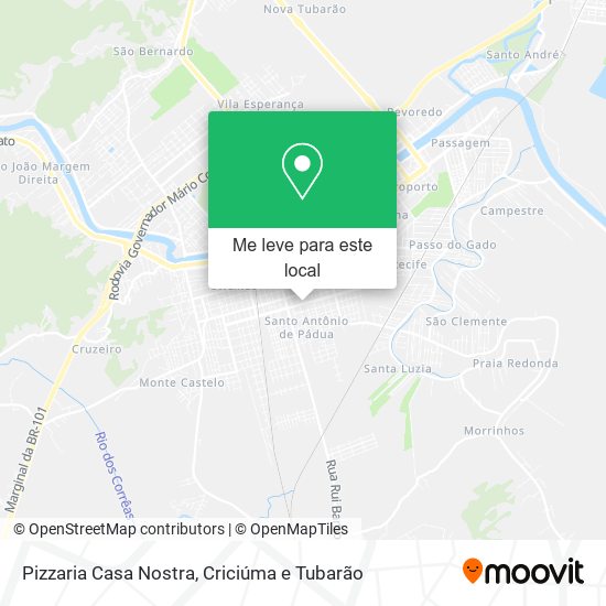 Pizzaria Casa Nostra mapa