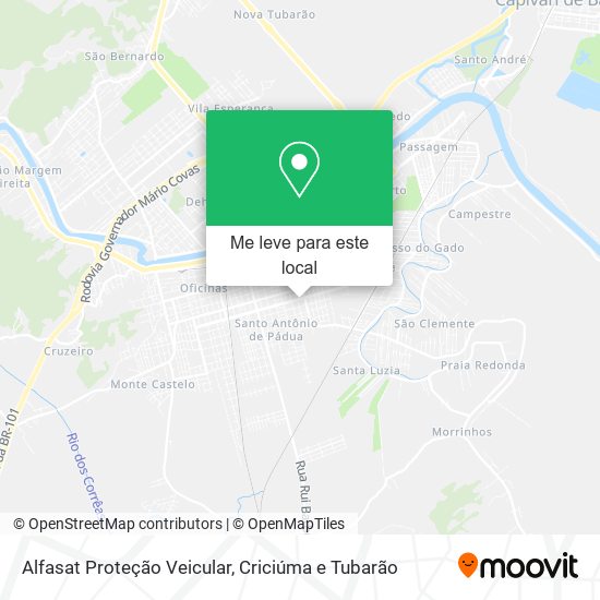 Alfasat Proteção Veicular mapa