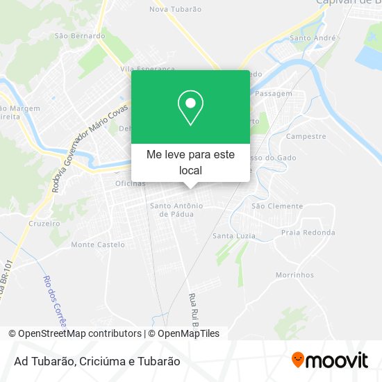 Ad Tubarão mapa