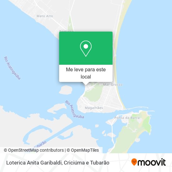 Loterica Anita Garibaldi mapa