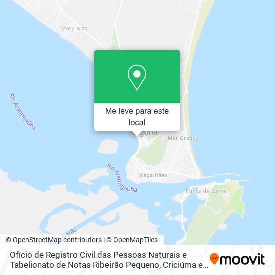 Ofício de Registro Civil das Pessoas Naturais e Tabelionato de Notas Ribeirão Pequeno mapa