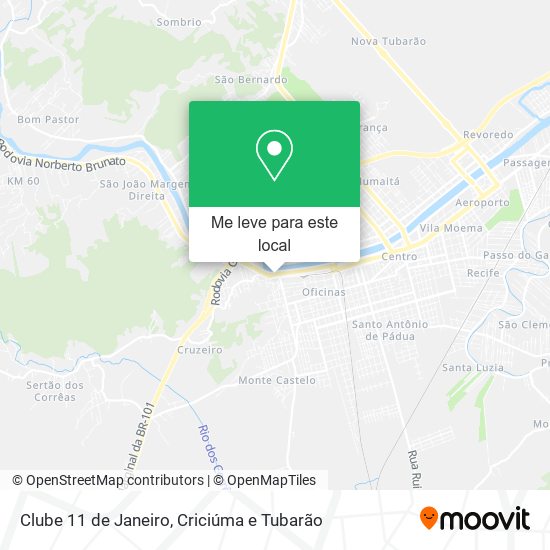 Clube 11 de Janeiro mapa