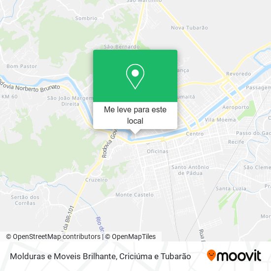 Molduras e Moveis Brilhante mapa