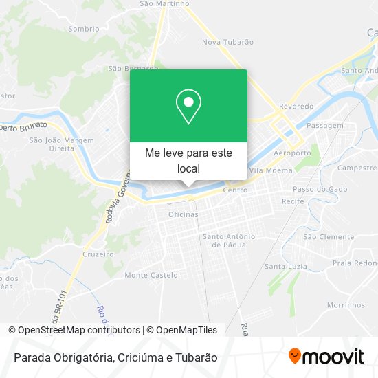 Parada Obrigatória mapa