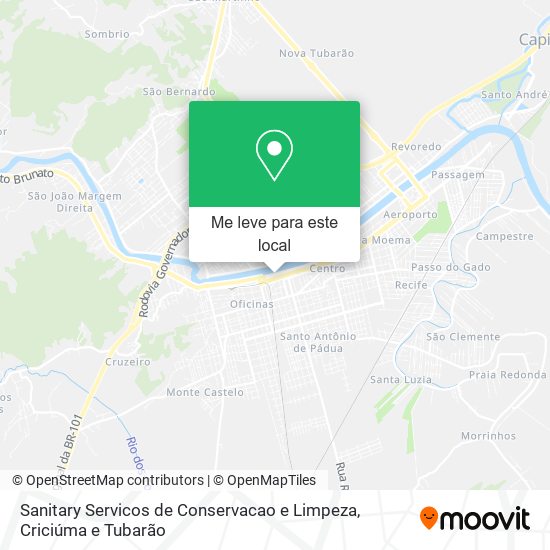 Sanitary Servicos de Conservacao e Limpeza mapa