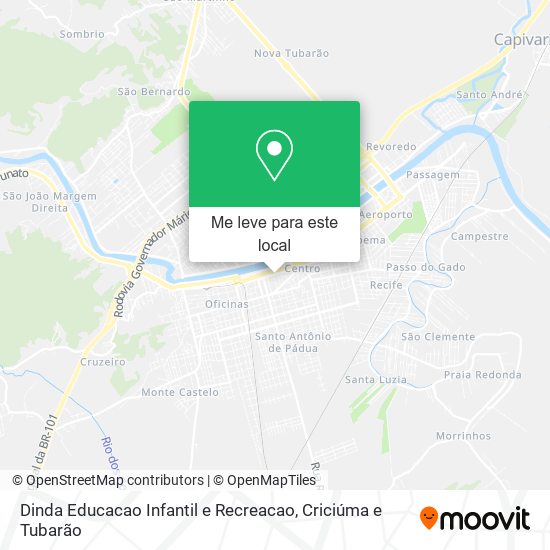 Dinda Educacao Infantil e Recreacao mapa