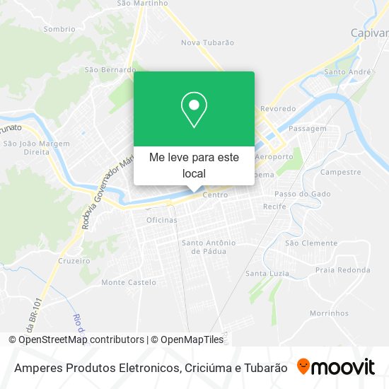 Amperes Produtos Eletronicos mapa