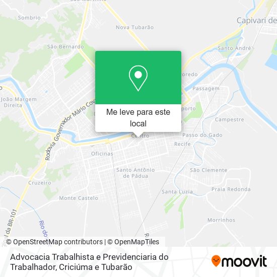 Advocacia Trabalhista e Previdenciaria do Trabalhador mapa