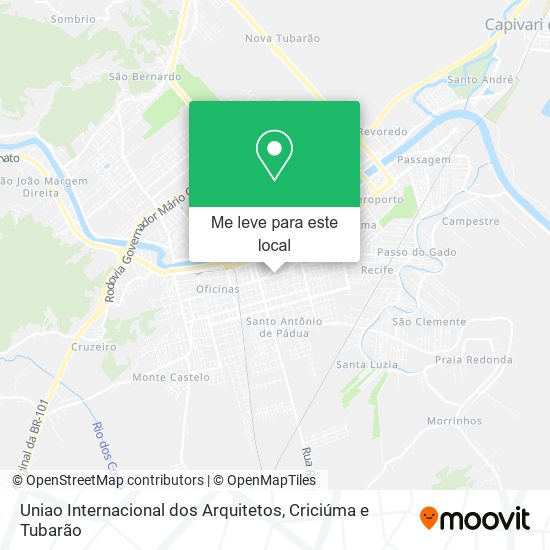 Uniao Internacional dos Arquitetos mapa