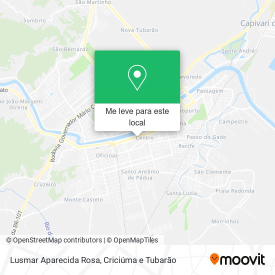Lusmar Aparecida Rosa mapa