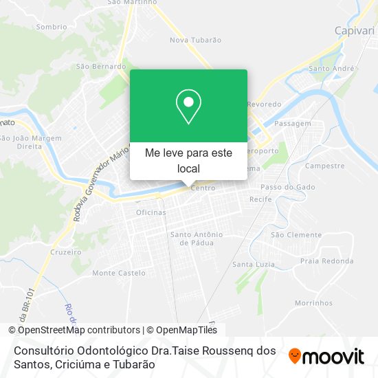 Consultório Odontológico Dra.Taise Roussenq dos Santos mapa