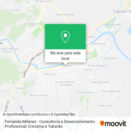 Fernanda Milanez - Consultoria e Desenvolvimento Profissional mapa