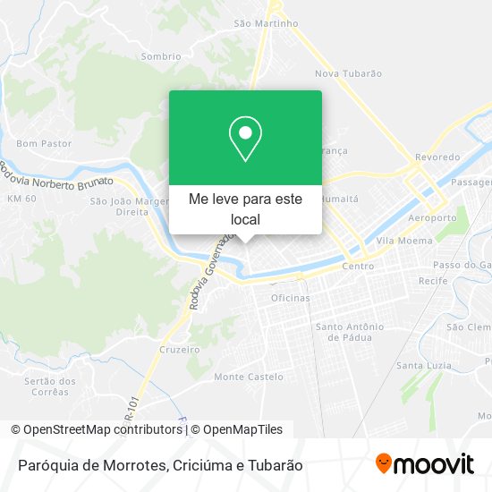 Paróquia de Morrotes mapa