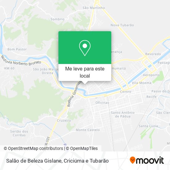 Salão de Beleza Gislane mapa